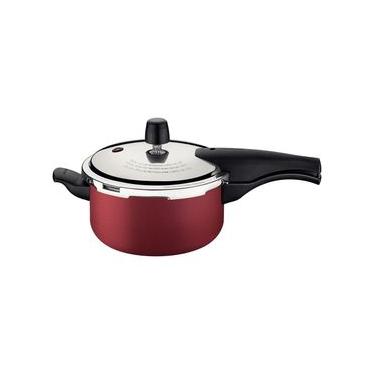 Imagem de Panela de Pressão Tramontina Vancouver 3 L 20 cm Vermelho em Alumínio Antiaderente Starflon Max