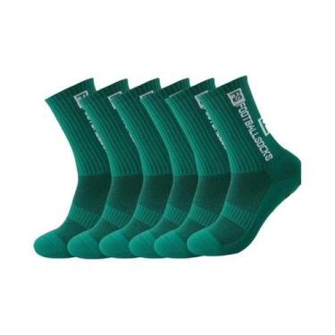 Imagem de Meias Masculinas Antiderrapantes Para Futebol, Rugby, 6 Pares, Com Ven