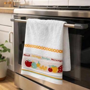 Imagem de Pano De Prato DeCozinha Estampado 65cm x 48cm Toalha Linha Copa Gourme