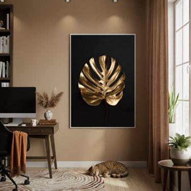 Imagem de Quadro Decorativo Coração Metálico 70x50cm Mold Branca