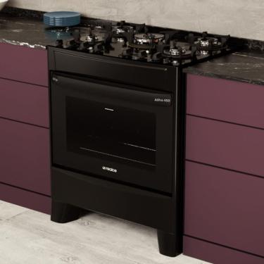 Imagem de Fogão 5 Bocas a Gás/Elétrico com AirFryer 127V Alpro 450 Realce CR233