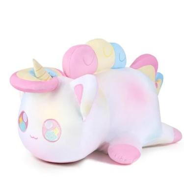 Imagem de Almofada de brinquedo de pelúcia Cat Unicorn 25 cm para meninas, prese