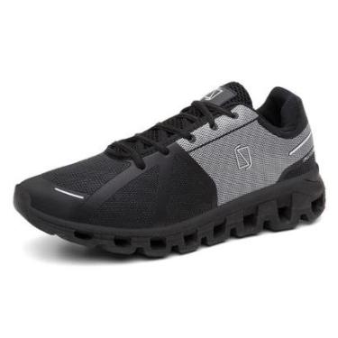 Imagem de Tenis Esportivo Masculino Tecido Nylon Respiravel Cadarço Solado EVA Tecnologico Corrid...