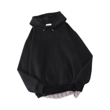 Imagem de Moletom Feminino Casual De Outono Com Capuz, Liso, Elástico, Solto, Qu