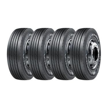 Imagem de Kit 4 Pneus Wanli Aro 19,5 285/70R19,5 HS768 18 Lonas 150/148J
