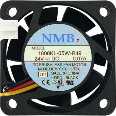 Imagem de 2 Cooler 1606KL-05W-B49 24V 0.07A 1.68W 3L 3P 40X40X15MM C2 - NMB-MAT