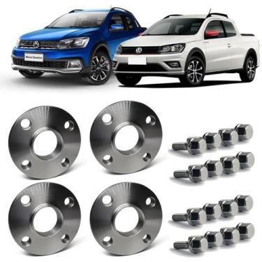 Imagem de 4 Espaçador Alargador De Rodas 15mm Saveiro G5 em Diante - Borfix