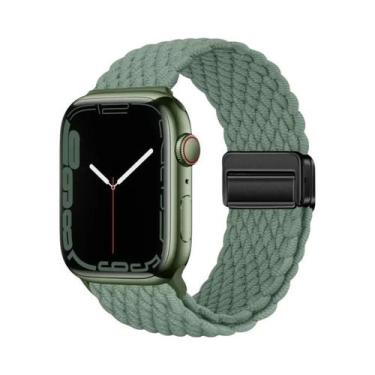 Imagem de Pulseira Magnética Trançada De Nylon Para Apple Watch Ultra 9 8 7 6 5 