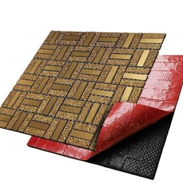 Imagem de Pastilha Adesiva Vidro Parede Cozinha Banheiro Salao Casa Barbearia Ba