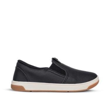 Imagem de Tênis Infantil Menino Kidy K360 Casual Conforto Preto Calce Fácil-Masculino