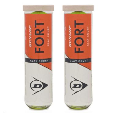 Imagem de Bola de Tênis Dunlop Fort Clay Court Pack Com 02 Tubos-Unissex