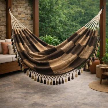 Imagem de Rede de Descanso 4,20 x 1,60 m Casal Reforçada Suporta 150 kg Sofistic