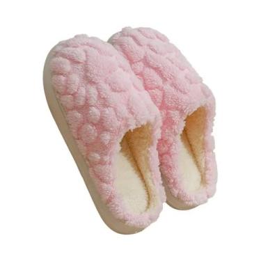 Imagem de Pantufas Unissex De Inverno Quentes E Confortáveis Com Sola Antiderrap