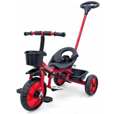 Imagem de Triciclo Infantil com Pedal Empurrador 3 Rodas Atentu Brinquedo Resist