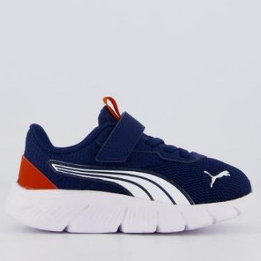 Imagem de Tênis Puma Flexfocus Modern Infantil Marinho e Branco-Unissex