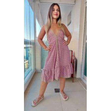 Imagem de Vestido Feminino Indiano Alça Seda Premium Cod 1104 - Aleci Fashion, U