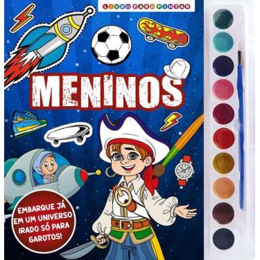 Imagem de Livro - Meninos Livro para Pintar com Aquarela - On Line Editora
