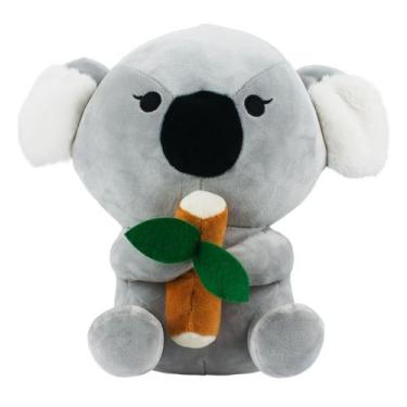 Imagem de Coala Cinza Sentado Segurando Galho 20cm - Pelúcia - Foffy
