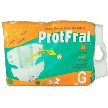 Imagem de Fralda geriátrica adulta protfral tamanho g - POTFRAL