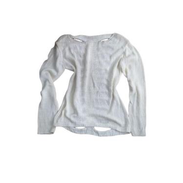 Imagem de Blusa Feminina Malha Manga Longa Detalhe Vazado Nas Costas - Multmix, 