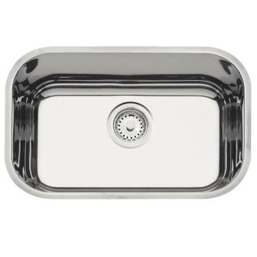 Imagem de Cuba Tramontina Lavínia 48BL Bancada 25,5L Inox Alto Brilho 48x34cm Embutir Pia Cozinha