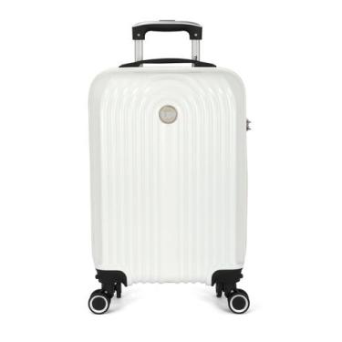 Imagem de Mala de Viagem Bordo ABS Bombinhas Rodas Duplas 360 Up4you, Branco, P
