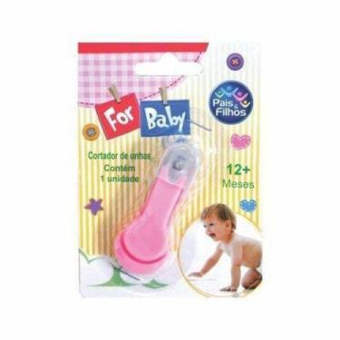 Imagem de Cortador Unhas Infantil Rosa - Pais e Filhos SKU 328