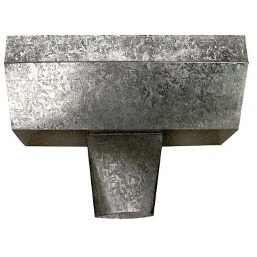 Imagem de Calha Emenda Americana C.33 com Bocal 396 para Drenagem Pluvial em Aco Galvanizado Calha Forte