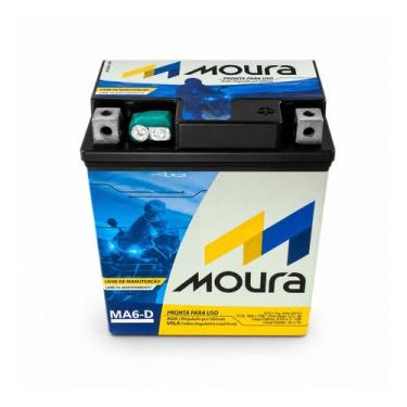 Imagem de Bateria Moura MA6-D 12V 6Ah AGM VRLA Selada para Moto