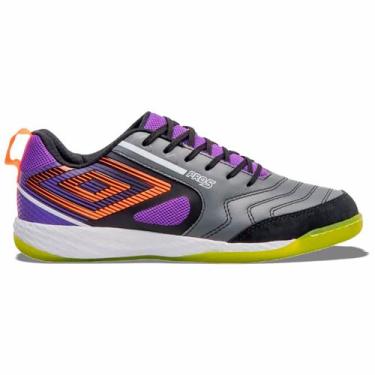 Imagem de Chuteira Futsal Umbro Pro 5 Bump Unissex Cinza Preto, Cinza, 43