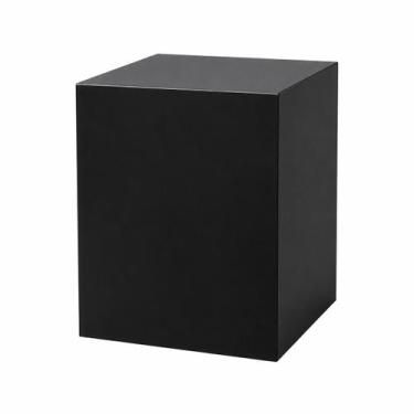 Imagem de Cubo Expositor Tablado Busto Foto 45x35x35cm Preto MDF - Instalojas