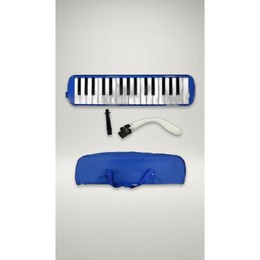 Imagem de Escaleta Musical Azul 32 Teclas Com Acessórios - Congratulations Store