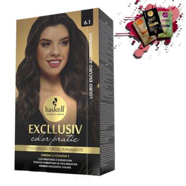 Imagem de Coloracao 6.1 Haskell Excllusiv Color Pratic Louro Escuro Acinzentado
