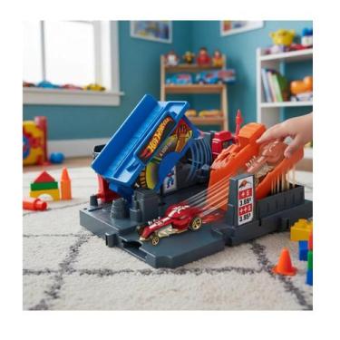 Imagem de Hot wheels pista city mini lugar favorito hmd53 - mattel, Posto de gas