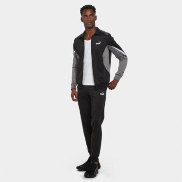 Imagem de Conjunto Puma Ess Block Poly Suit Masculino, Preto, GG