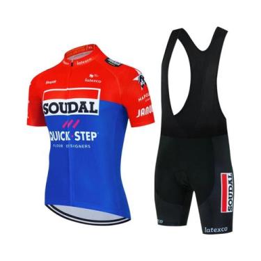 Imagem de Conjunto De Camiseta E Calças De Ciclismo Masculino SOUDAL 2025 Unifor