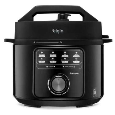 Imagem de Panela de pressão eletrica fast cook 220v 900w 4l 9 seleções - Elgin, 