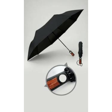 Imagem de Guarda-chuva reforçado abre automático preto - Congratulations Store