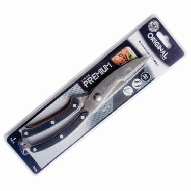 Imagem de Tesoura cozinha para trinchar frango carne peixe - inox 25cm - Origina