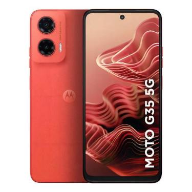 Imagem de Smartphone Motorola Moto G35 256GB Coral 5G 4GB RAM+4GB Ram Boost 5G 6