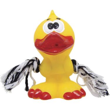 Imagem de Brinquedo de Vinil LCM Pintinho com Corda - Laranja