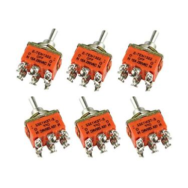 Imagem de CHANCS 6 peças, interruptor de manípulo, 6 pinos, controle de motor CC 15 A, 250 V, motores de luzes para motor 60 KTYZ