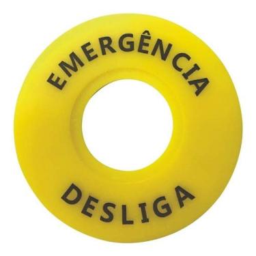 Imagem de Identificador Botão Emergência 90mm Impressão Tra 58015941