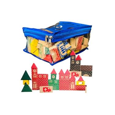 Imagem de Sacola Peças de Montar em Madeira Futuro Engenheiro 100 Peça