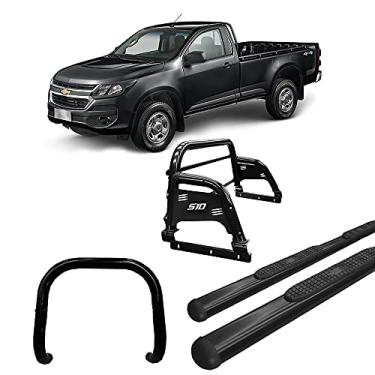 Imagem de Kit Quebra Mato+Santo Ant H3+Estribo Oval S10 12/20 CS Preto