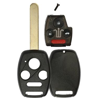 Imagem de KeylessOption, controle remoto sem chave, sem corte, capa para chave de carro e botão com compartimento para chip para OUCG8D-380H-A