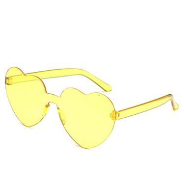Imagem de Óculos de sol femininos moda designer amor coração polarizado festa óculos de sol vintage uv400 bonito sem aro feminino óculos de sol, a03, china