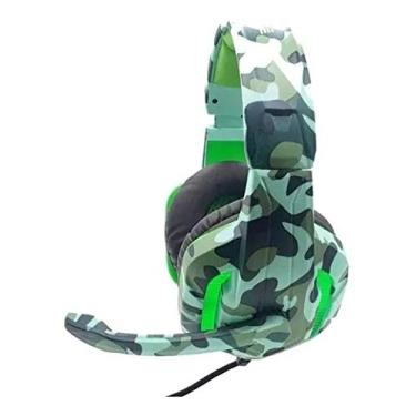Imagem de Fone de Ouvido Gamer - com LED e Microfone - PX 6 - Camuflado