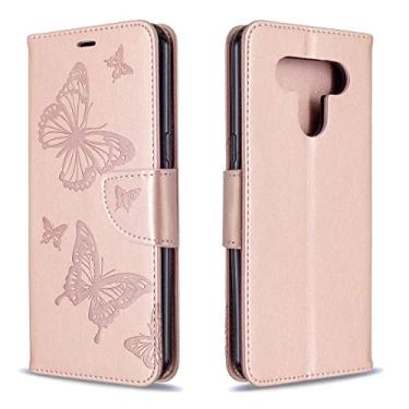 Imagem de Two Butterflies Embossing Pattern Horizontal Flip Leather Case with Holder & Card Slot & Wallet & Lanyard