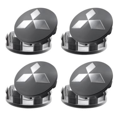 Imagem de Jogo 4 Calota Centro Roda Mitsubishi Triton Grafite